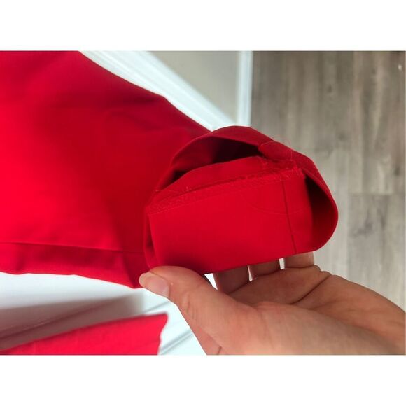 Express red dress pants size 8R work attire skinny style columnist - Picture 5 of 5